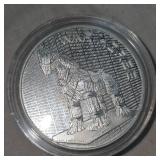 2oz "The Awakening Eye" Silver Round with Ser#, "War Horse"