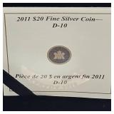 2000 RCM $20  D-10 Silver Round Coin