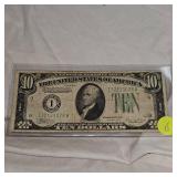 1934 B $10 Federal Reserve Note XF