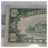 1934 B $10 Federal Reserve Note XF