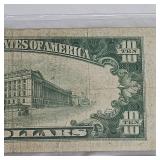 1934 B $10 Federal Reserve Note XF