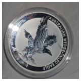 2023 1oz .9999 Silver Wedge Tail Eagle Sivler Coin, Encaps