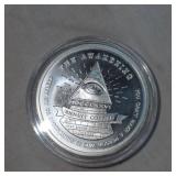 2oz Infinity Annuit Silver Round, "The Awakening"