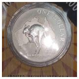 2000 $1 Silver Roo, Frosted UNC in case