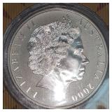 2000 $1 Silver Roo, Frosted UNC in case