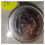 2022 1oz Silver Back Gorilla Coin