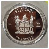 2021 Fiji 1 oz Silver Cat