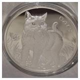 2021 Fiji 1 oz Silver Cat
