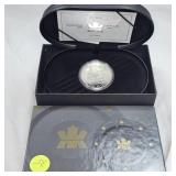 2001 $20 Canadian Silver Locamotive