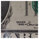 1969 $5 Federal Reserve Note UNC