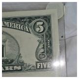1969 $5 Federal Reserve Note UNC