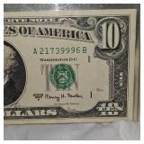 1963 A $10 Federal Reserve Note UNC