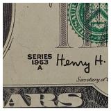 1963 A $10 Federal Reserve Note UNC