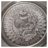 2oz Silver E Pluribus Unum UNC