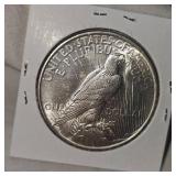 1922 Peace $1 BU, Very Crisp