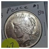 1923 Peace $1 BU