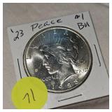 1923 Peace $1 BU