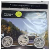 2018 A.T.B., P.D.S. Voyagers Park 25c, 3 Coin Set