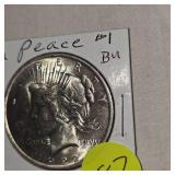 1922 Peace $1 BU