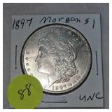 1897 Morgan $1 UNC