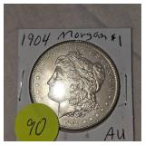 1904 Morgan $1 AU