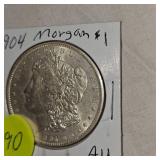 1904 Morgan $1 AU
