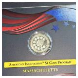 2020 $1 Reverse Proof Innovation Coin, Mass.