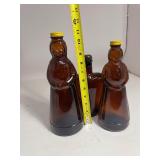 Mrs. Butterworth Brown Glass Pancake & Heart Syrup Bottle