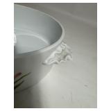 Vintage Shafford Fine Porcelain "Jade Lily" 8" Casserole Baking Dish w/Lid JAPAN