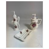 California Pottery Athena Rose Bathroom Accessories