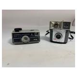 Vintage Kodak Brownie Starmite Model 127 Film Camera & 1970s Kodak Hawkeye Instamatic
