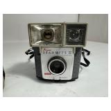 Vintage Kodak Brownie Starmite Model 127 Film Camera & 1970s Kodak Hawkeye Instamatic
