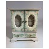 Musical Jewelry Box With Turquoise Interior, Made in Japan, Plays The Theme Song From The Godfather Movie