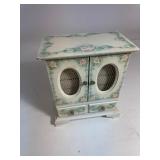 Musical Jewelry Box With Turquoise Interior, Made in Japan, Plays The Theme Song From The Godfather Movie