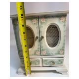 Musical Jewelry Box With Turquoise Interior, Made in Japan, Plays The Theme Song From The Godfather Movie