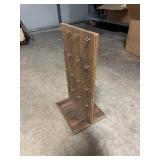 Wooden Rotating Two-Sided Jewelry Display Stand