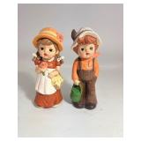 Boy & Girl Ceramic Figurines