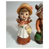Boy & Girl Ceramic Figurines