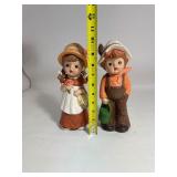 Boy & Girl Ceramic Figurines