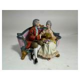 Royal Crown Figurine Victorian Couple on Couch