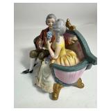 Royal Crown Figurine Victorian Couple on Couch