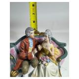 Royal Crown Figurine Victorian Couple on Couch