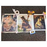 Lot of (3) Canvas Poster Paintings