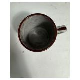 1970s CERAMIC HOME SWEET HOME MUG Japan Vintage Cabin Rustic Grey Brown