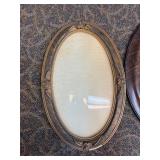 Victorian-era Oval Frames W/ Convex "Bubble" Glass