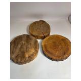 Lot of (3) Large Tree Discs 14” Diameter