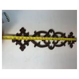 Cast Iron Wall Hanging Trivet-Style Decorative Panel