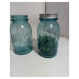 Glass Jars & Marbles