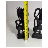 Cambodian Divine Dancer Apsara Statues - Wood
