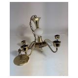 Hobnail Milk Glass Chandelier